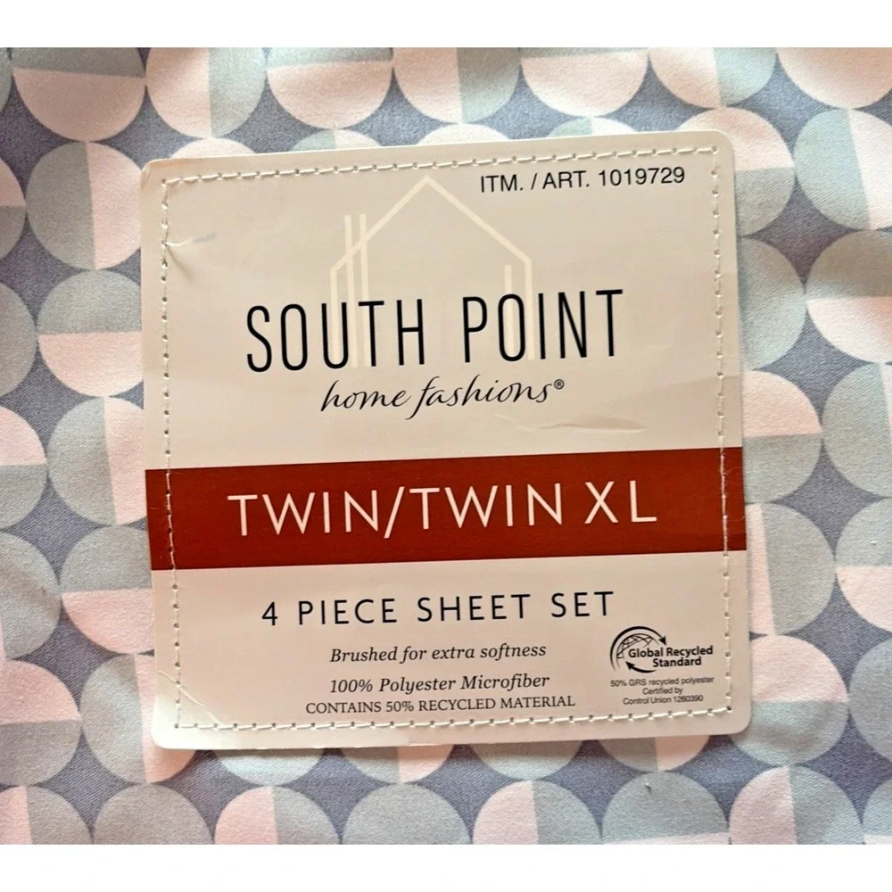South Point Home Fashions 4 PC Microfiber Sheet Set in Twin / Twin XL - Dorm Set